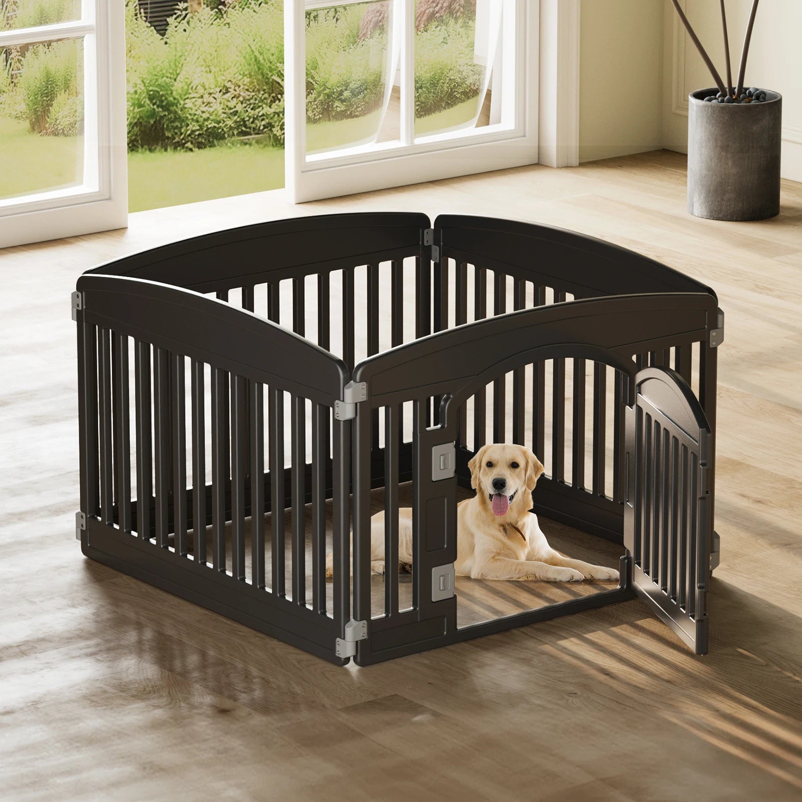 Pet Playpen 6 Panel 24IN Expandable Pen
