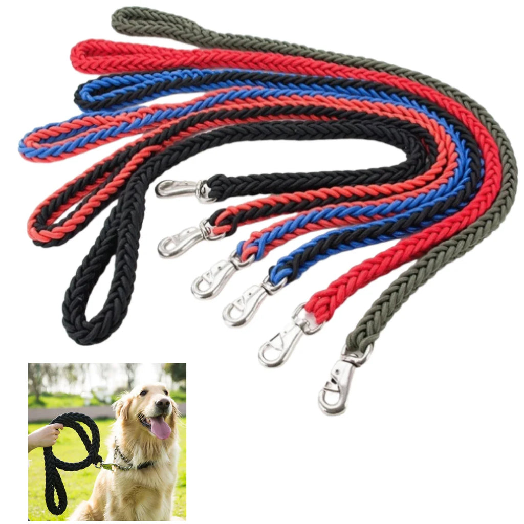 Durable Nylon Braided Large Dog Leash Rope