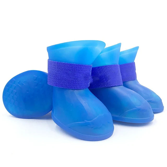 Pet 4Pcs Water Proof Rain Boots