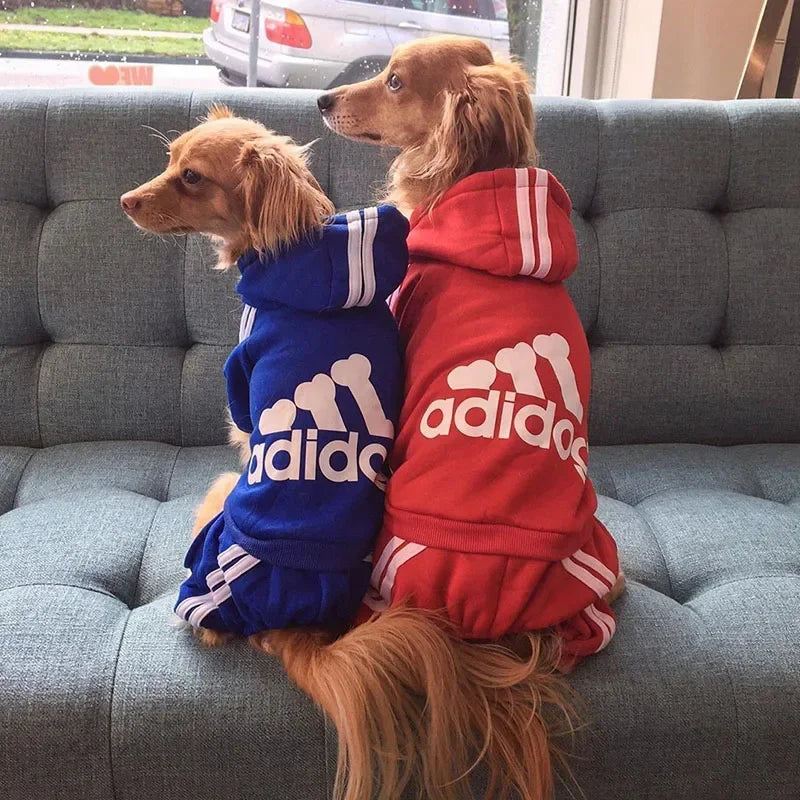 Pet "Adidog" Hooded Outfit
