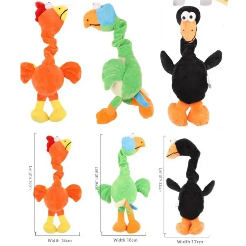 Dog teeth grinding screaming chicken toy